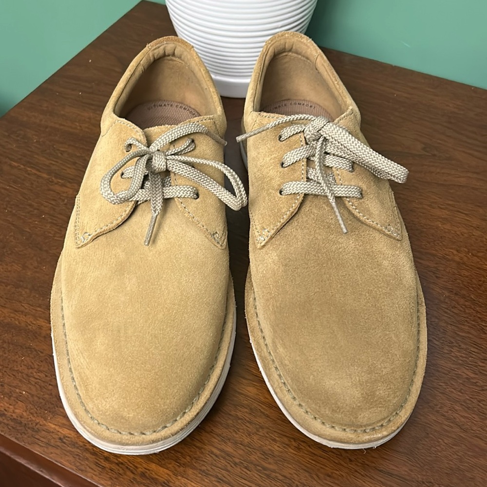 Clark’s Collection Suede Forge Vibe Oxford Tan Men’s 9